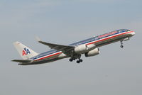 N185AN @ EBBR - Flight AA171 is taking off from rwy 07R - by Daniel Vanderauwera
