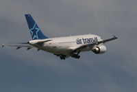 C-GTSF @ EBBR - Flight TSC155 is taking off from rwy 07R - flying back to Montréal - by Daniel Vanderauwera
