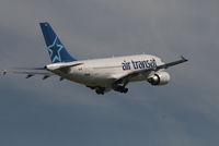 C-GTSF @ EBBR - Flight TSC155 is taking off from rwy 07R - flying back to Montréal