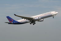 OO-SFO @ EBBR - Flight SN453 is taking off from rwy 07R