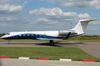 VP-BJK @ EGGW - New Gulf 550 arriving at Luton - by Terry Fletcher