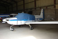 G-IFLI @ EGNY - Hangared aircraft at Beverley