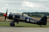 F-AZXL @ EGSU - F-AZXL Hawker Sea Fury at Duxford Flying Legends Air Show July 09