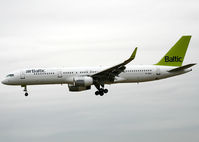 YL-BDC @ LEBL - Landing rwy 25R - by Shunn311