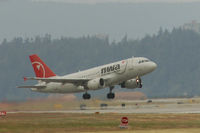 N327NB @ YVR - takeoff