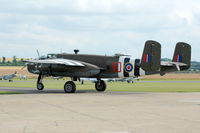 N88972 @ EGSU - 1. B-25D-30 Mitchell at Duxford Flying Legends Air Show July 09 - by Eric.Fishwick