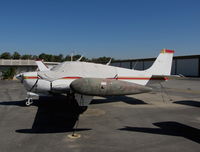 N483T @ AJO - 1961 Beech 35-A33 covered with scruffy tip tanks @ photographer friendly Corona Municipal Airport, CA - by Steve Nation
