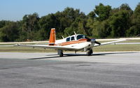 N886P @ AJO - 1981 Mooney M20J taxiing @ photographer friendly Corona Municipal Airport, CA - by Steve Nation