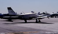 N758AS @ JYO - Piper twin on the very bright ramp