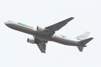 N314LA @ KLAX - MAS Air Boeing 767-316F, N314LA departs RWY 25L KLAX - by Mark Kalfas
