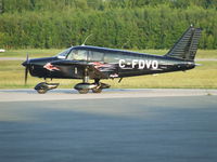 C-FDVO @ CZBF - Black Piper plane with flames design, model PA-28-140, built in 1968 - by Ernst Stavro Blofeld