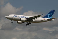 C-GTSD @ EBBR - flight TSC158 is descending to rwy 25L