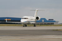 12 02 @ EBBR - parked on General Aviation apron (Abelag) - by Daniel Vanderauwera