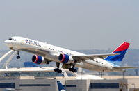 N677DL @ KLAX - Delta Airlines Boeing 757-232,  N677DL departing 25R KLAX - by Mark Kalfas