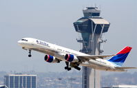 N677DL @ KLAX - Delta Airlines Boeing 757-232,  N677DL departing 25R KLAX - by Mark Kalfas