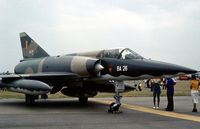 BA26 @ MHZ - Another view of the Belgian Air Force Mirage 5BA of 2 Squadron at the 1976 Mildenhall Air Fete. - by Peter Nicholson