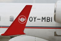 OY-MBI @ EBBR - parked on General Aviation apron (Abelag)