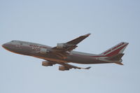 VT-AIQ @ KLAX - Air India Boeing 747-412BCF, VT-AIQ departing into the sunset from RWY 25R KLAX - by Mark Kalfas