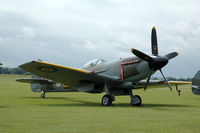 G-SPIT @ EGSU - 3. MV268 at Duxford Flying Legends Air Show July 09 (was G-BGHB) - by Eric.Fishwick