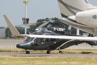 M-LNDN @ EBBR - parked on General Aviation apron (Abelag)