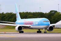 G-OBYE @ EGCC - Thomson - by Chris Hall