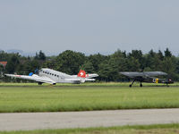 OE-AKA @ LOLW - Fieseler Storch and Ju 52 HB-HOT at one picture!