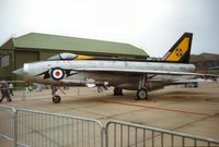 XR713 @ EGQL - Lightning F.3 of 111 Squadron at the 1992 Leuchars Airshow. - by Peter Nicholson