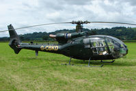 G-CBKD @ EGCW - Gazelle on display on 2009 Welshpool Air Day - by Terry Fletcher