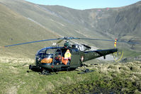 V-262 @ AXALP - Alouette on SAR duty at the Axalp. The targets that are being used during the demonstration can be seenin the background. - by Joop de Groot