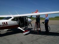 N198JM @ PEO - filling up - by Steve O NY