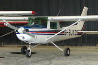 G-BJYD @ EGCW - Cessna 152 hangared on 2009 Welshpool Air Day - by Terry Fletcher