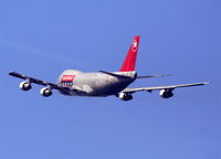 N629US @ KLAX - Northwest Cargo 747-251F departs KLAX 25L - by Mark Kalfas
