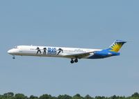 N408NV @ SHV - Landing on runway 14 at the Shreveport Regional airport. - by paulp