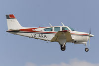 LX-ARA @ ELLX - F33 Bonanza short final RW24 - by FBE