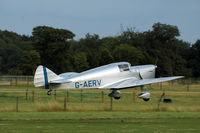 G-AERV @ EGTH - 2. G-AERV departing Shuttleworth Evening Air Display July 09 - by Eric.Fishwick
