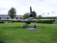 BAPC265 @ X4EV - Hawker Hurricane I replica is painted as P3873 of the Royal Canadian Air Force, in which the Museum's Canada Branch Patron, Hon. Hartland de M Molson OC OBE KstJ, was shot down during the Battle of Britain. - by Chris Hall