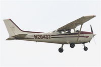 N20437 @ KDPA - Cessna 172M, N20437 departs RWY 20L KDPA - by Mark Kalfas