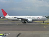 JA707J @ EGLL - Taxi-ing for departure off 27R