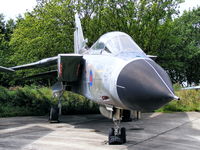 ZA354 @ X4EV - Tornado GR.1 ZA354 first flew on 13 January 1982 and was involved in drop tank, armament and fatigue testing trials throughout its life. It last flew on 17 March 2004 and arrived at Elvington from British Aerospace, Warton, Lancashire on 28 April 2005. - by Chris Hall