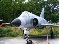538 @ X4EV - Dassault Mirage IIIE 538, was presented to the Museum by the French Air Force. It had been flown in 1972 by Museum member, Colonel Denis Turina, whose father flew from Elvington in the Second World War. The aircraft last flew in 1993. - by Chris Hall