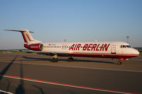 D-AGPD @ EDDR - Air Berlin Fokker100 - by FBE
