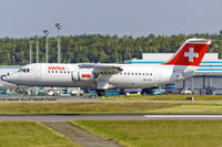 HB-IXX @ ELLX - moment before touch down