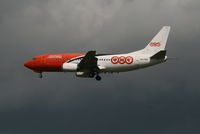 OO-TNG @ EBBR - flight TAY5820 is descending to rwy 25L under a very cloudy sky - by Daniel Vanderauwera