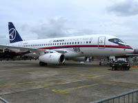 97003 @ LFPB - Sukhoi Superjet 100 97003 prototype of the new Sukhoi airliner design