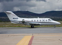 N54HD @ KSAF - Testing (or misusing ?) reversers while taxiing to the runway to take off. Did it three times in a few seconds.