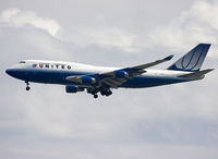 N116UA @ KSFO - Final rwy 28L over the bay. - by Philippe Bleus