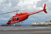 G-MFMF - Bell 206B doing the pleasure rides on Day 1 of Helidays 2009 at Weston-Super-Mare seafront - by Terry Fletcher
