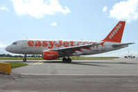 G-EZEW @ EGGD - Easyjet A319 taxying out at Bristol - by Terry Fletcher