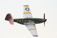 N251MX @ KDPA - North American P-51C-10, NL251MX fly by tower KDPA - by Mark Kalfas