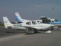 N499SF @ POC - Parked at Howard Aviation - by Helicopterfriend